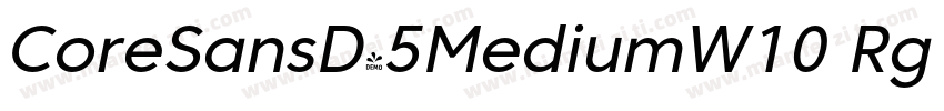 CoreSansD45MediumW10 Rg Regular字体转换